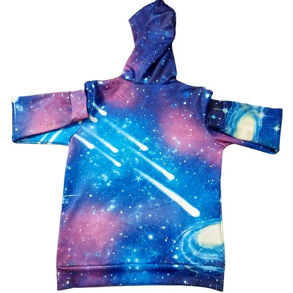 Galaxy Hoodie Mens Large All Over Print Long Sleeve Sweatshirt - Picture 2 of 6